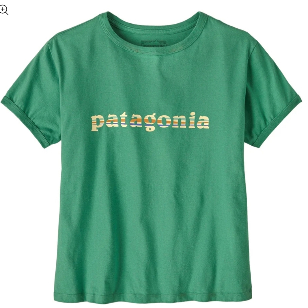 Patagonia Women's '73 Text Logo Organic Ringer Tee XXL